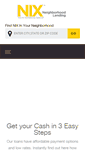 Mobile Screenshot of nixlending.com